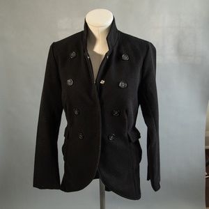 black military style jacket LOVE STITCH